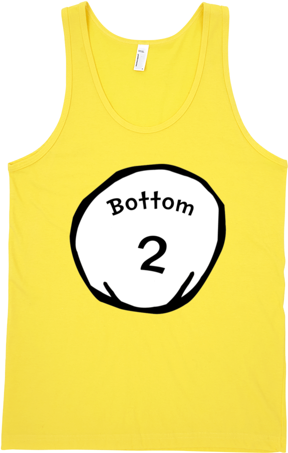 Yellow Tank Top Bottom2 Graphic PNG