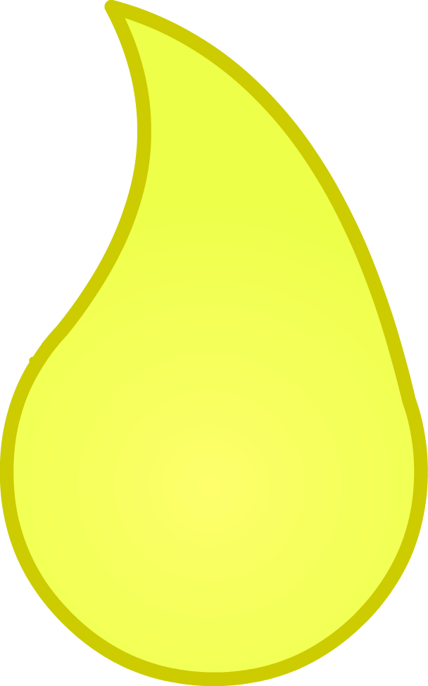 Yellow Teardrop Graphic PNG