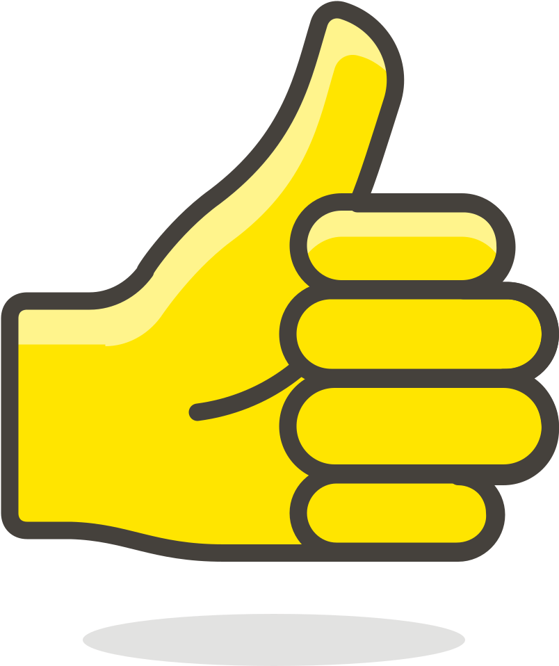 Yellow Thumbs Up Emoji.png PNG