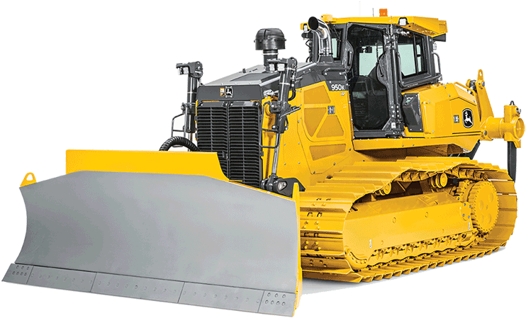 Yellow Track Bulldozer Isolated PNG