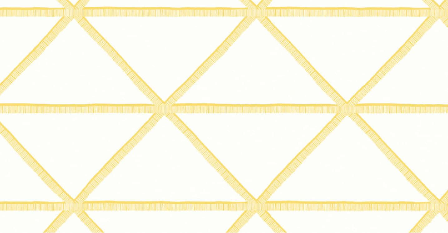 Geometric Yellow Triangle Pattern Wallpaper
