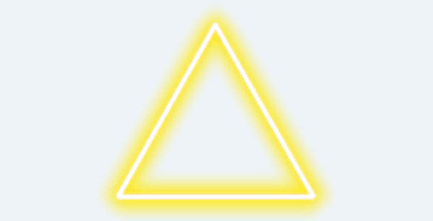 Vibrant Yellow Triangle Pattern Wallpaper
