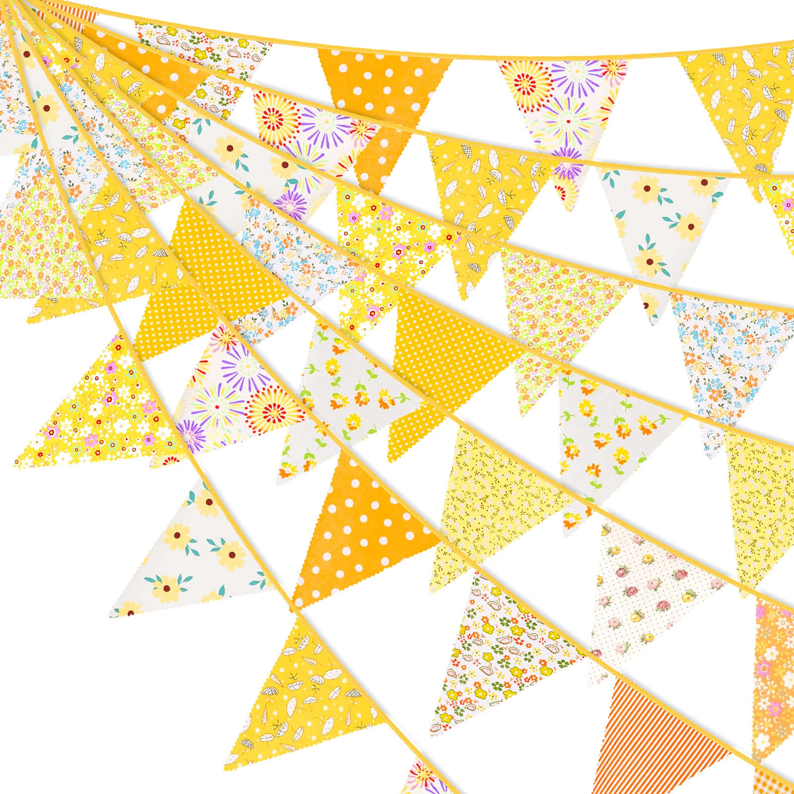 Vibrant Yellow Triangle Pattern Wallpaper Wallpaper