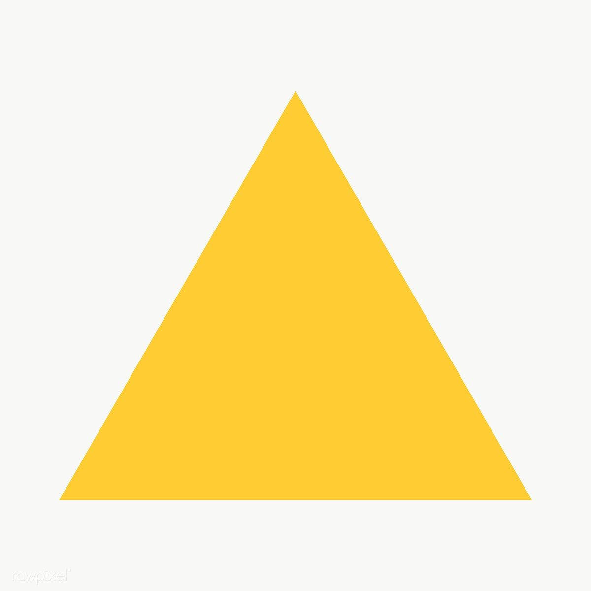 Yellow Triangle On Off White Wallpaper