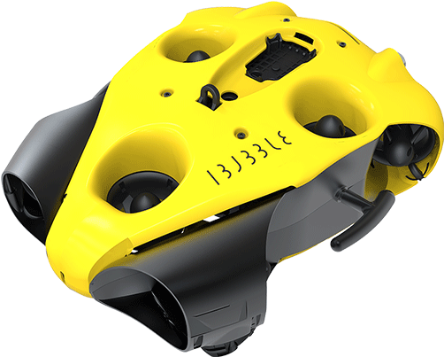 Yellow Underwater R O V Drone PNG