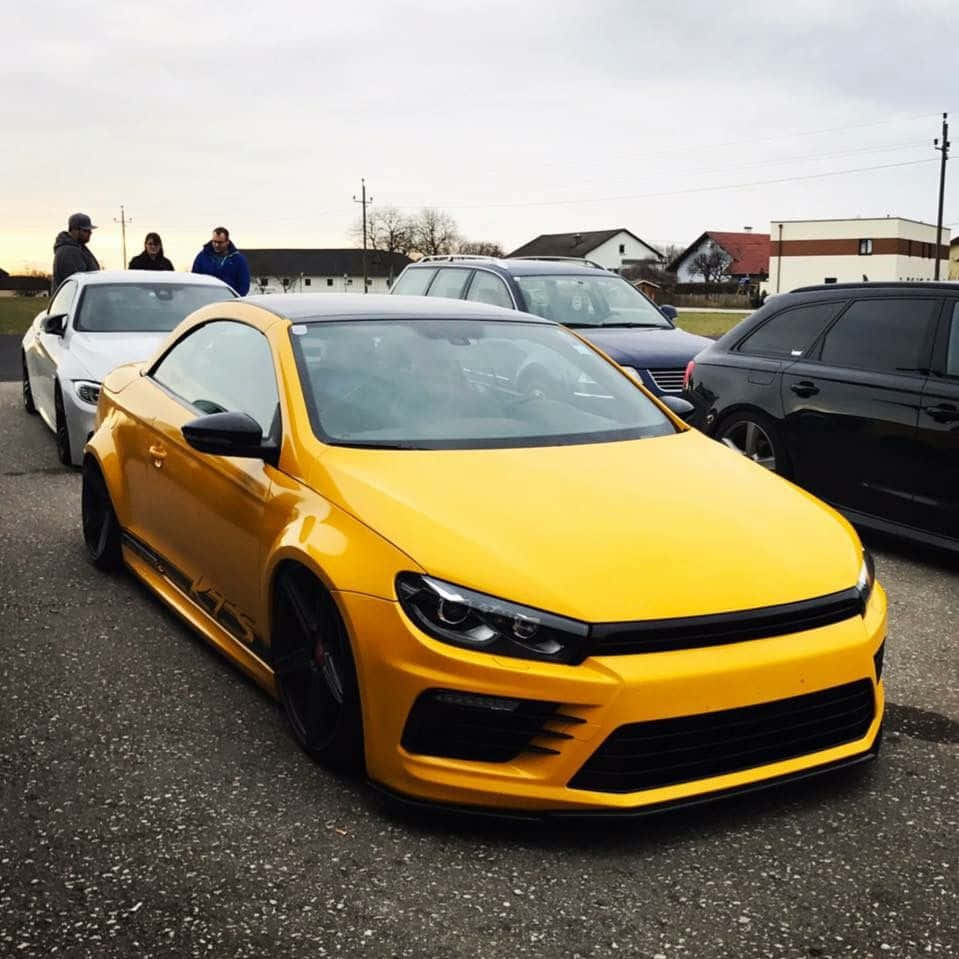 Volkswagen Eos Jaune Personnalisé Fond d'écran