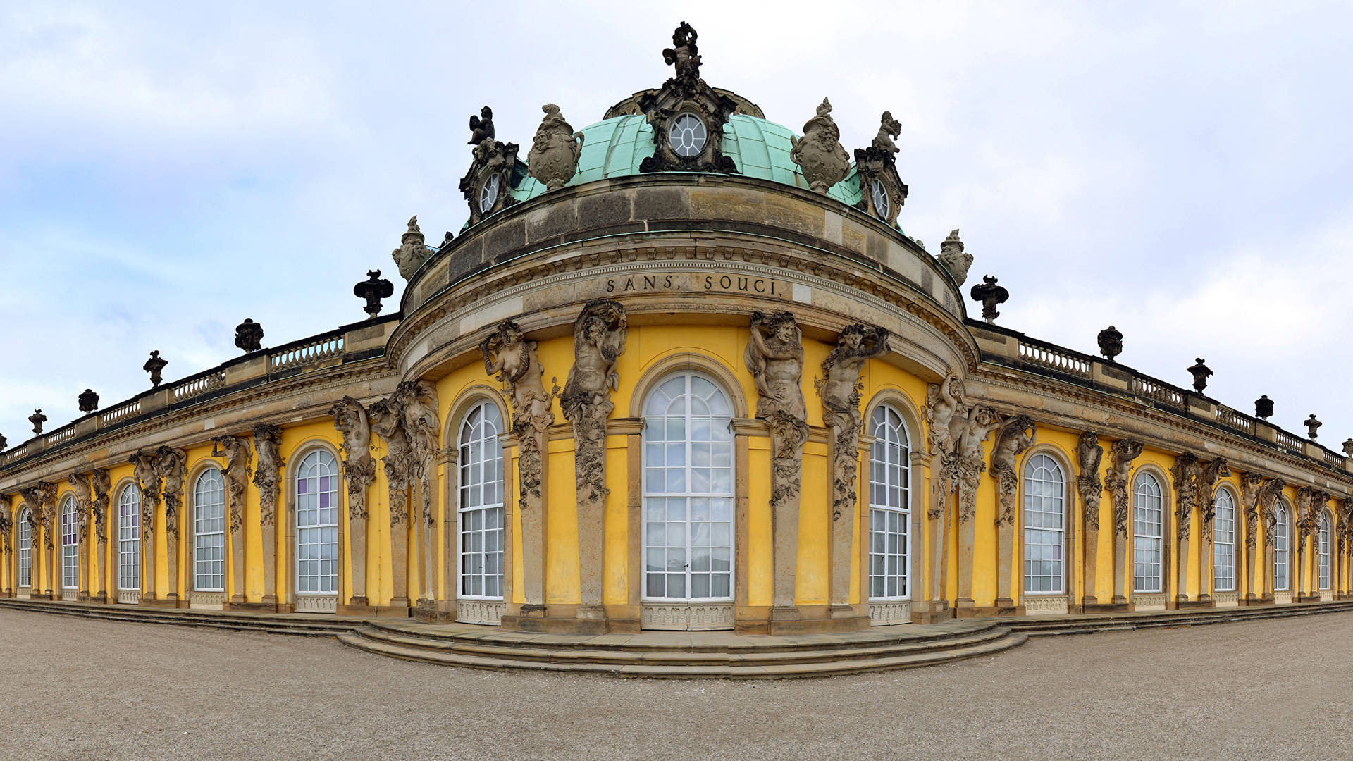 Yellow Walls Sanssouci Palace Potsdam Picture