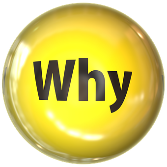 Yellow Why Bubble Button PNG
