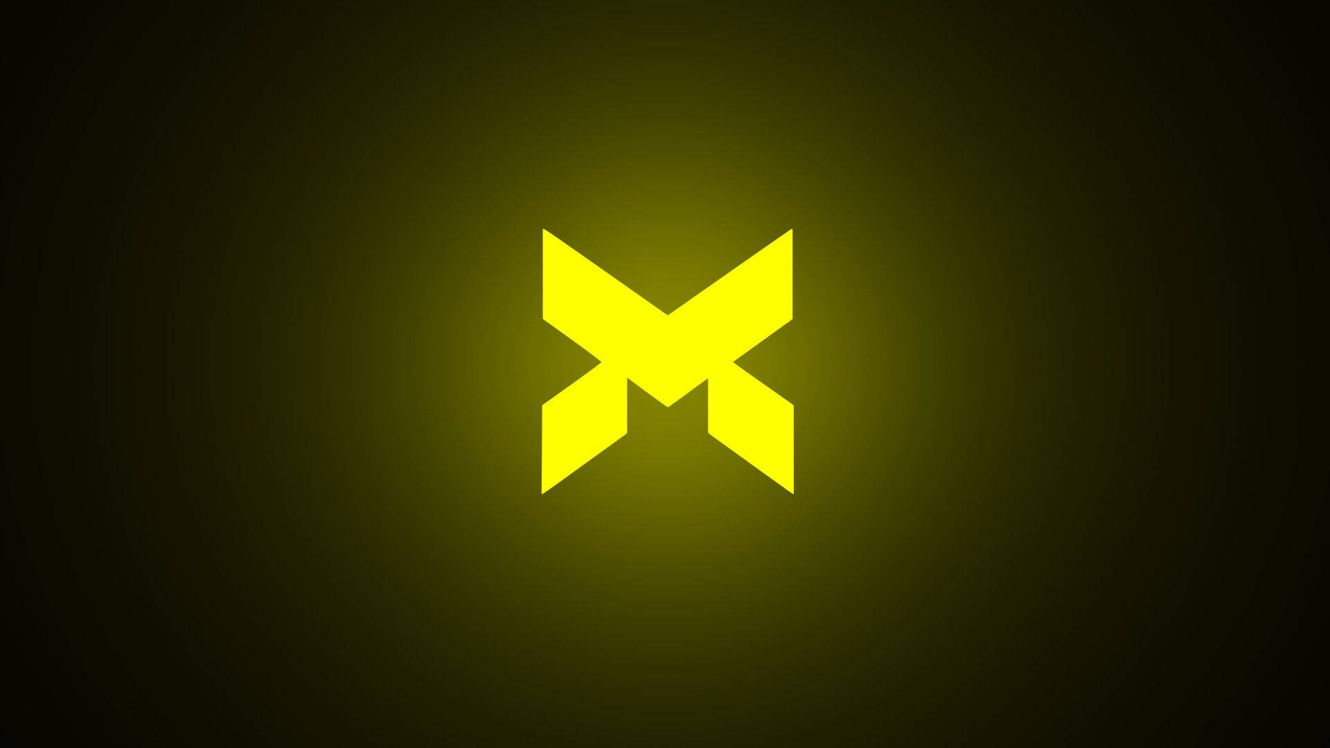 Yellow X Corsair Logo Background
