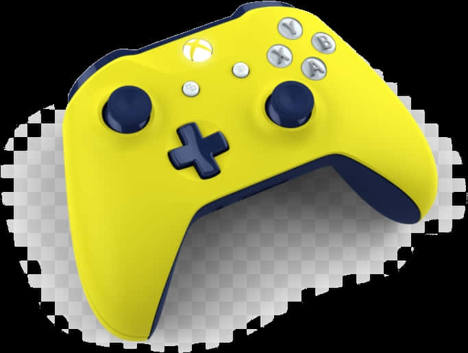 Yellow Xbox Controller Isolated PNG