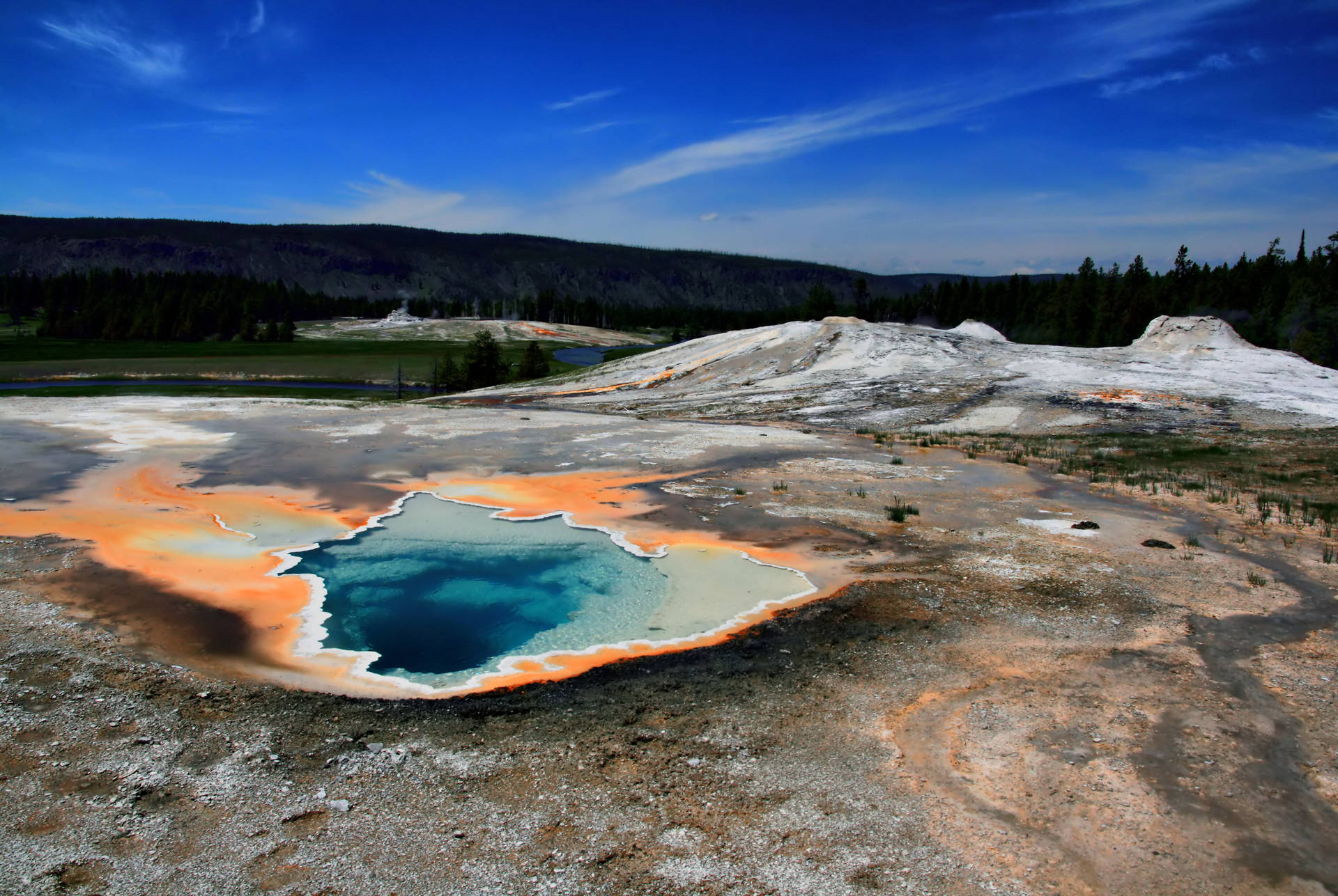 Yellowstone National Park Heart Spring