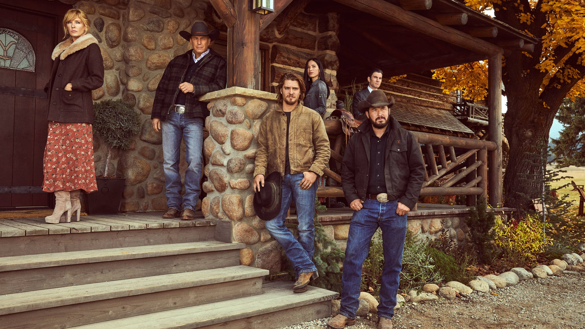 Download Yellowstone Tv Show Main Characters Wallpaper