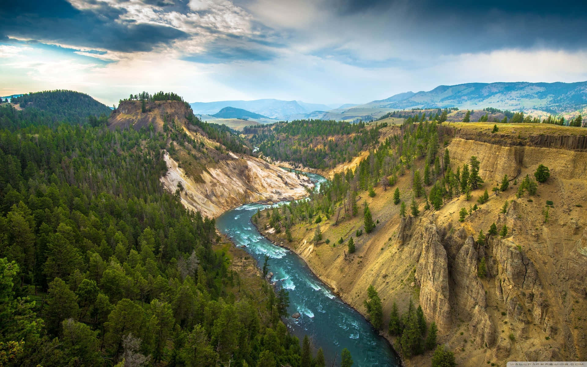 Labelleza Del Parque Nacional Yellowstone Fondo de pantalla