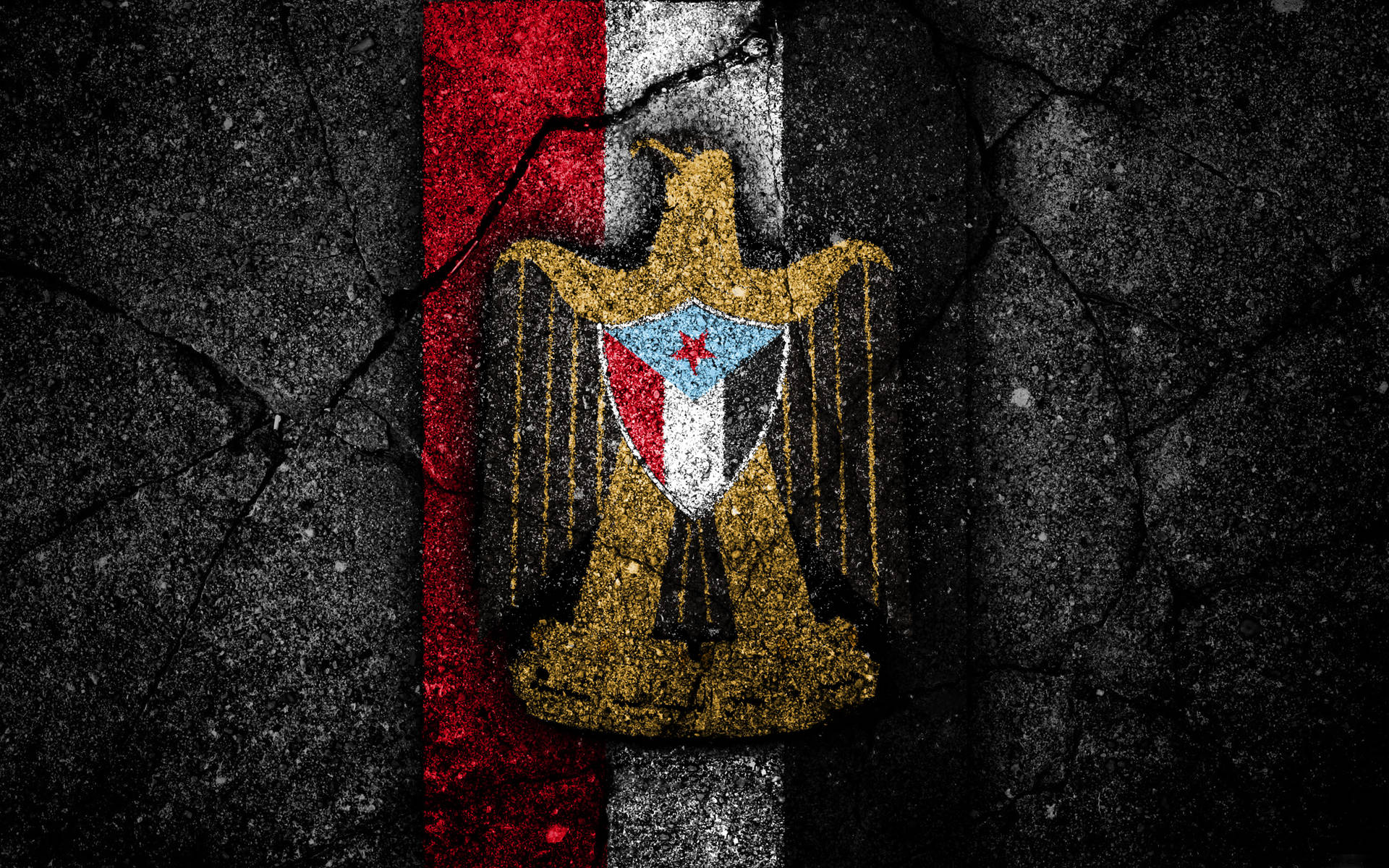 Yemenflaggkonst Wallpaper
