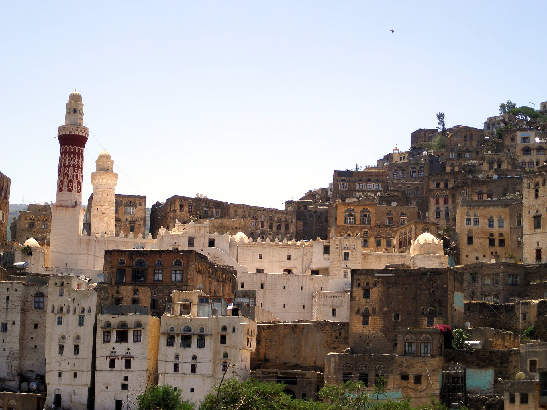 Mezquitade La Reina Arwa En Yemen. Fondo de pantalla