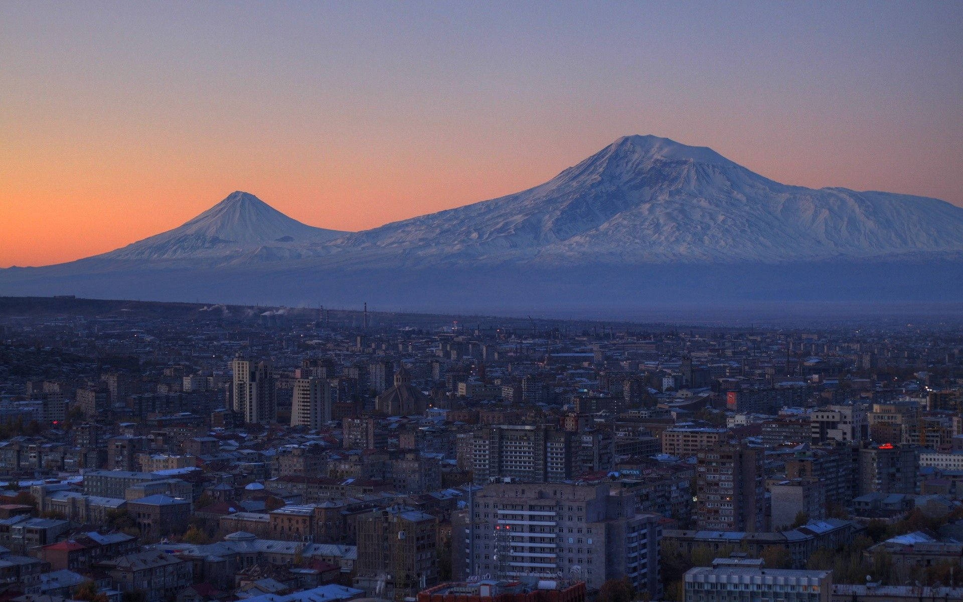Yerevan Armenia City Sunrise