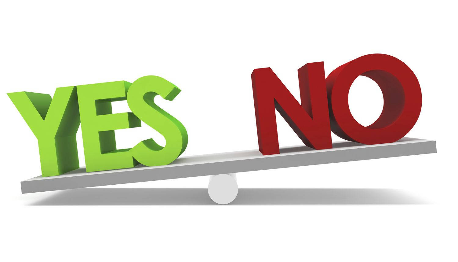 Yes No On Seesaw Wallpaper