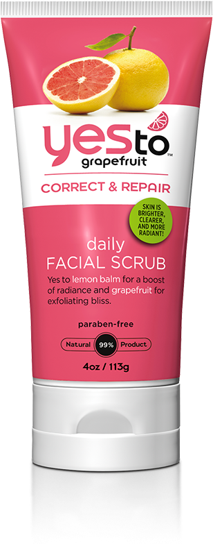 Yes To Grapefruit Daily Facial Scrub Packaging PNG