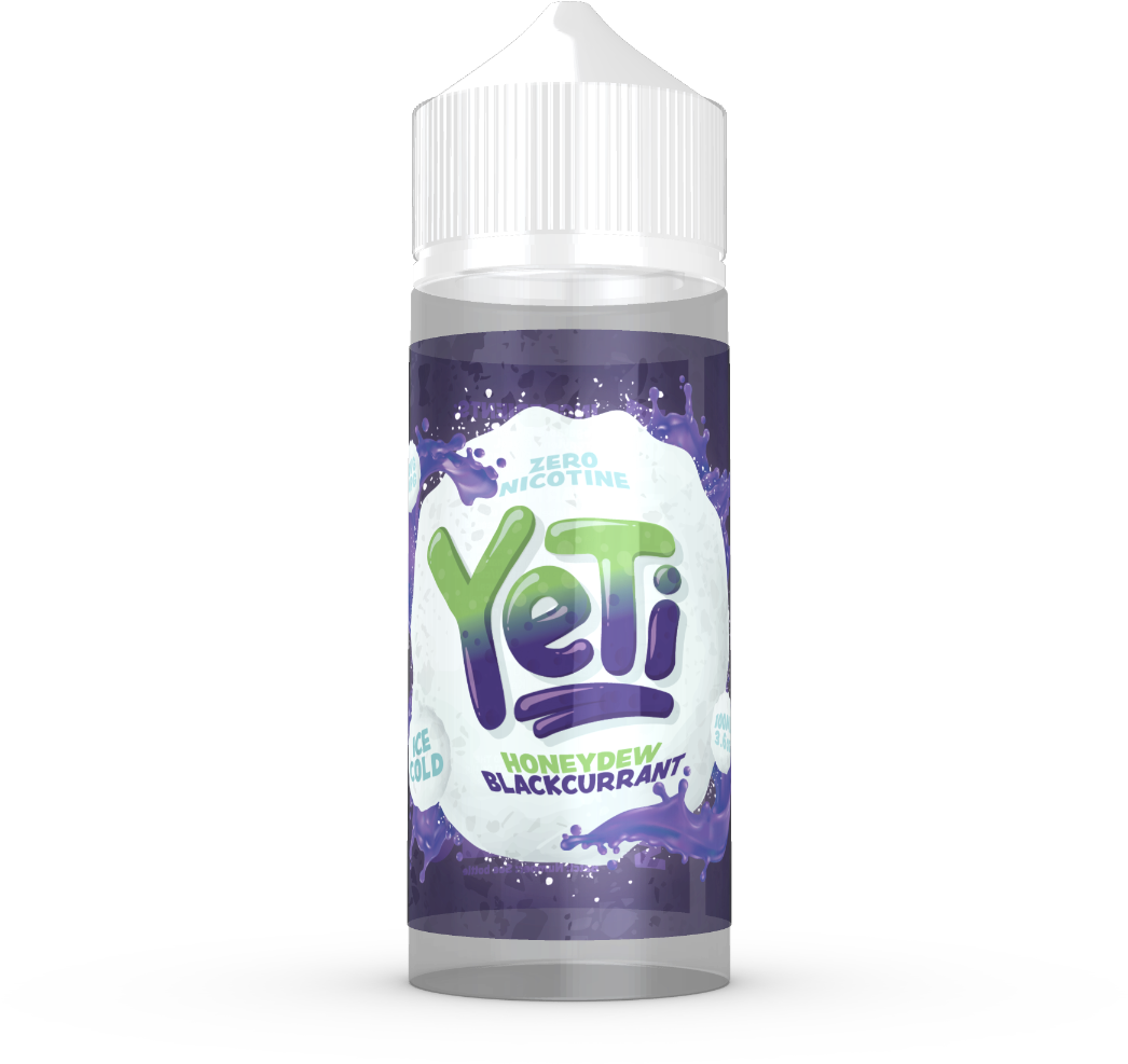 Yeti Honeydew Blackcurrant Vape Juice PNG