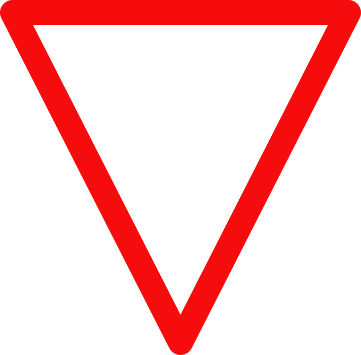 Yield Sign Blank Triangle PNG