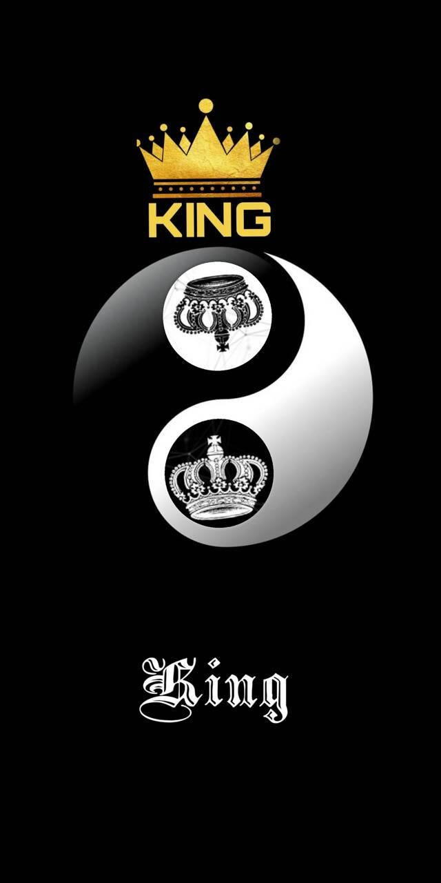 Download Yin And Yang King And Queen Crown Wallpaper 