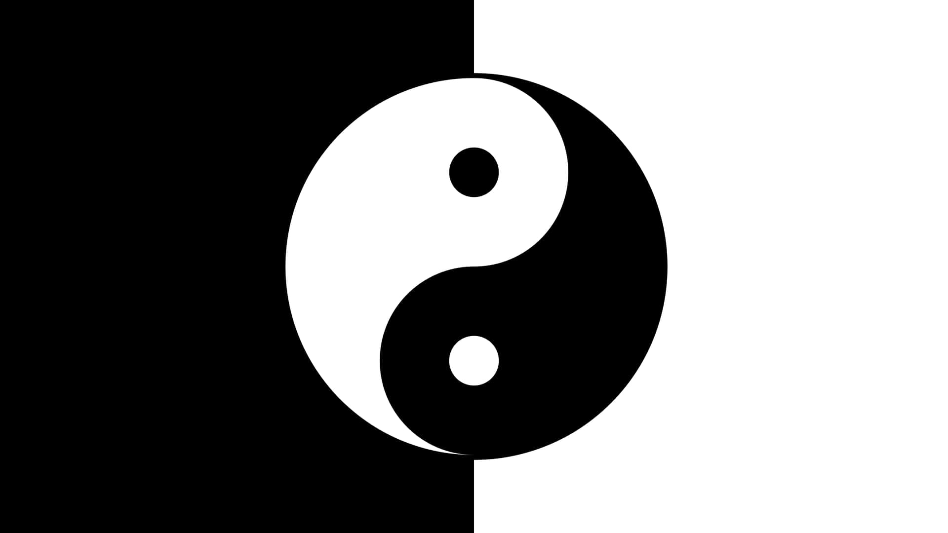 Símbolode Yin Yang En 4k, Luz Y Oscuridad Fondo de pantalla