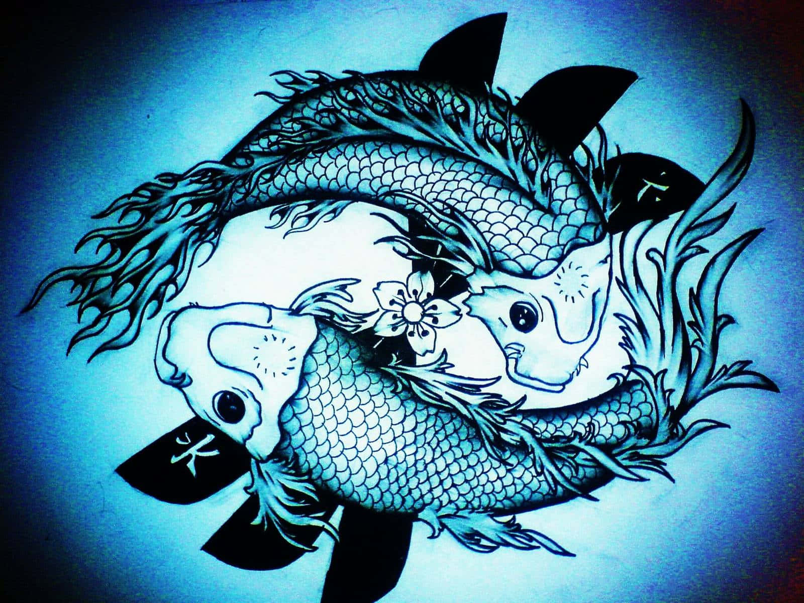 Yin Yang Fish Symbol: A Harmony of Duality Wallpaper