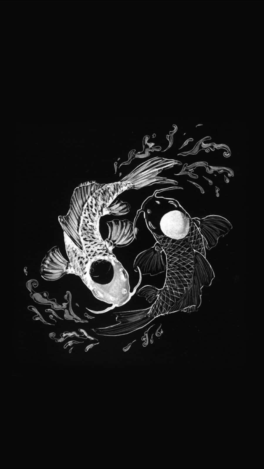 Captivating Yin Yang Fish Symbolism Wallpaper