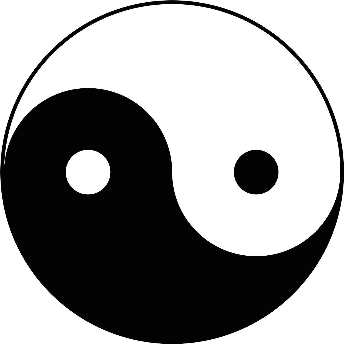 Yin Yang Symbol Balance Contrast.png PNG