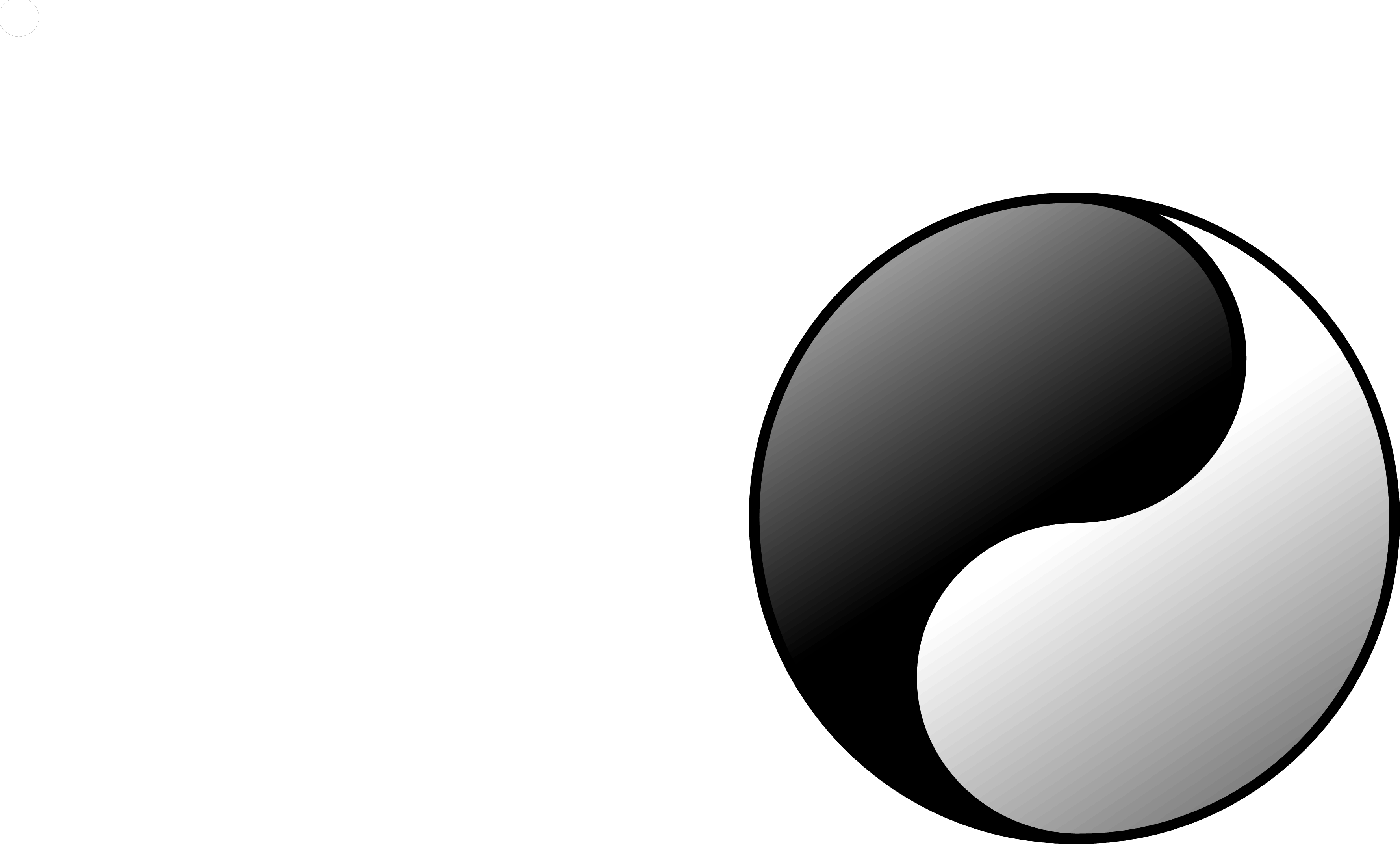 Yin Yang Symbol Graphic PNG