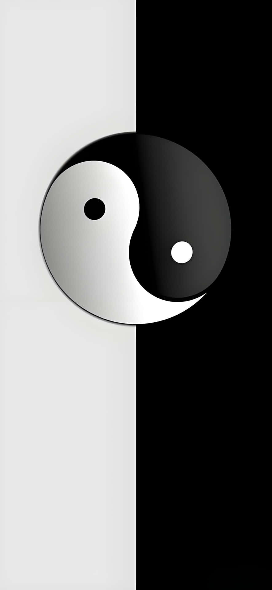 Yin Yang Symbol Minimalist Wallpaper Wallpaper