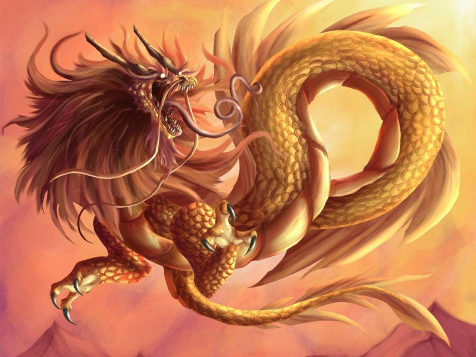Yinlong Eastern Dragon Wallpaper