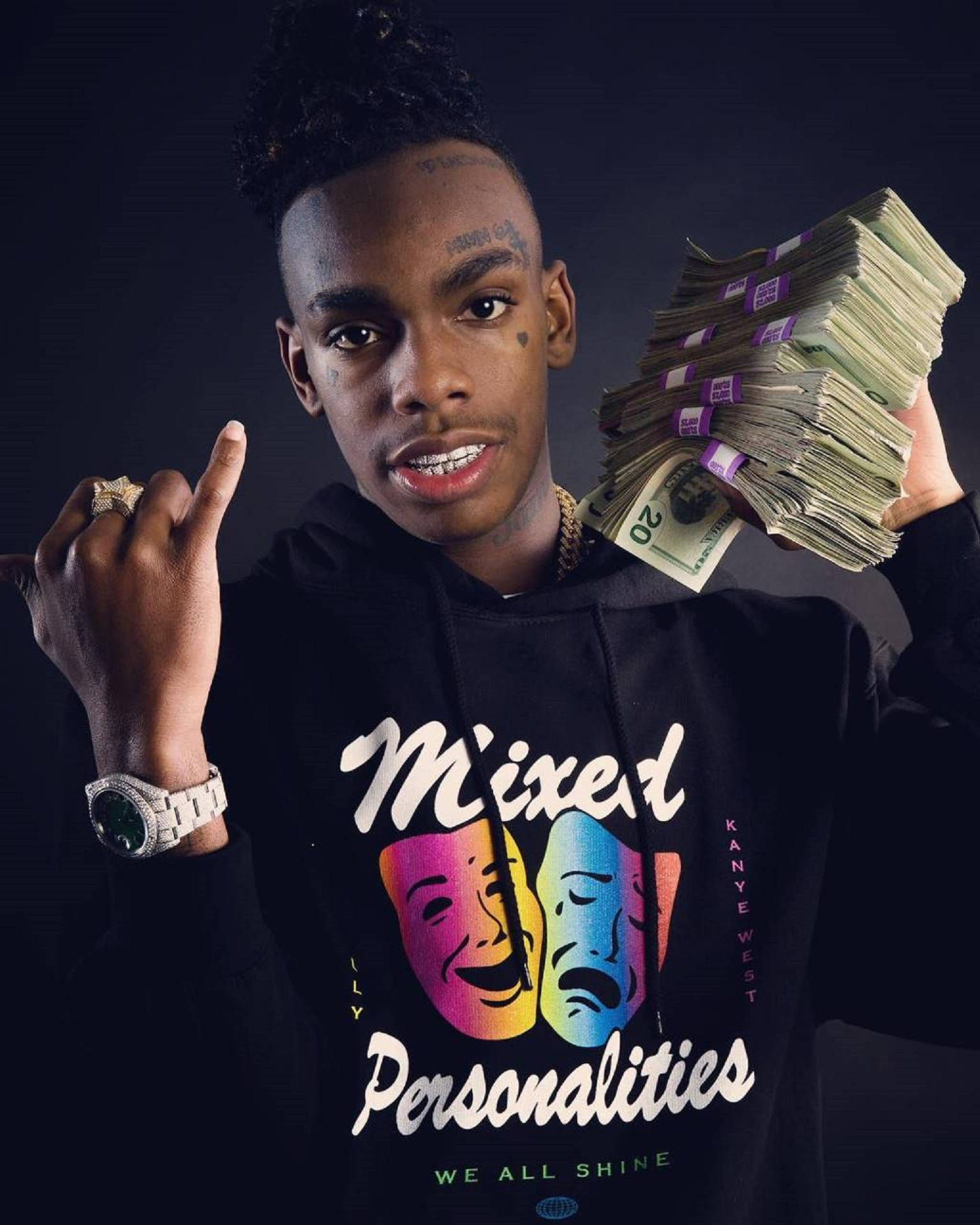 YNW Melly Mixed Theme Wallpaper