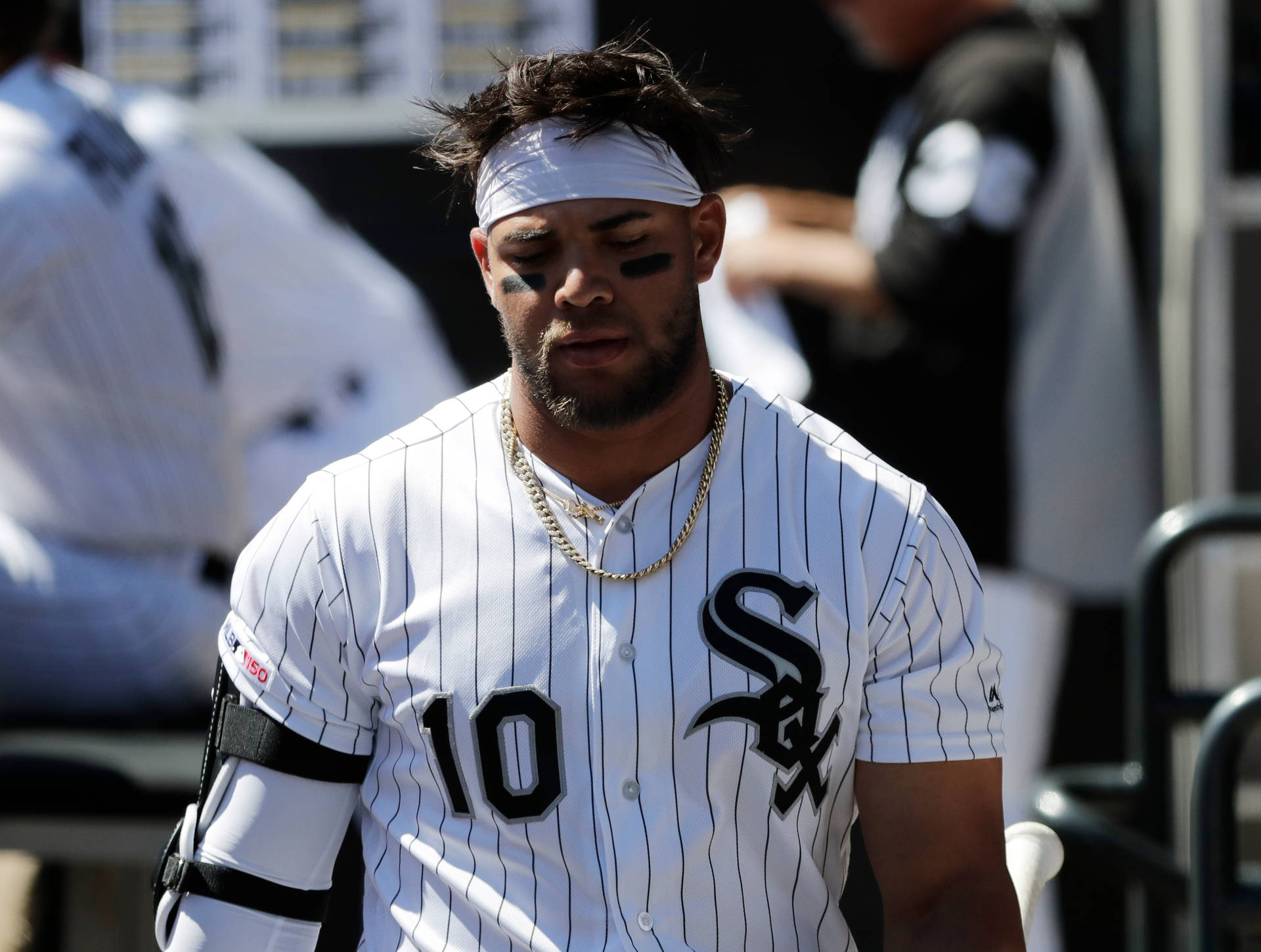 Download Yoan Moncada With Face Paint Wallpaper