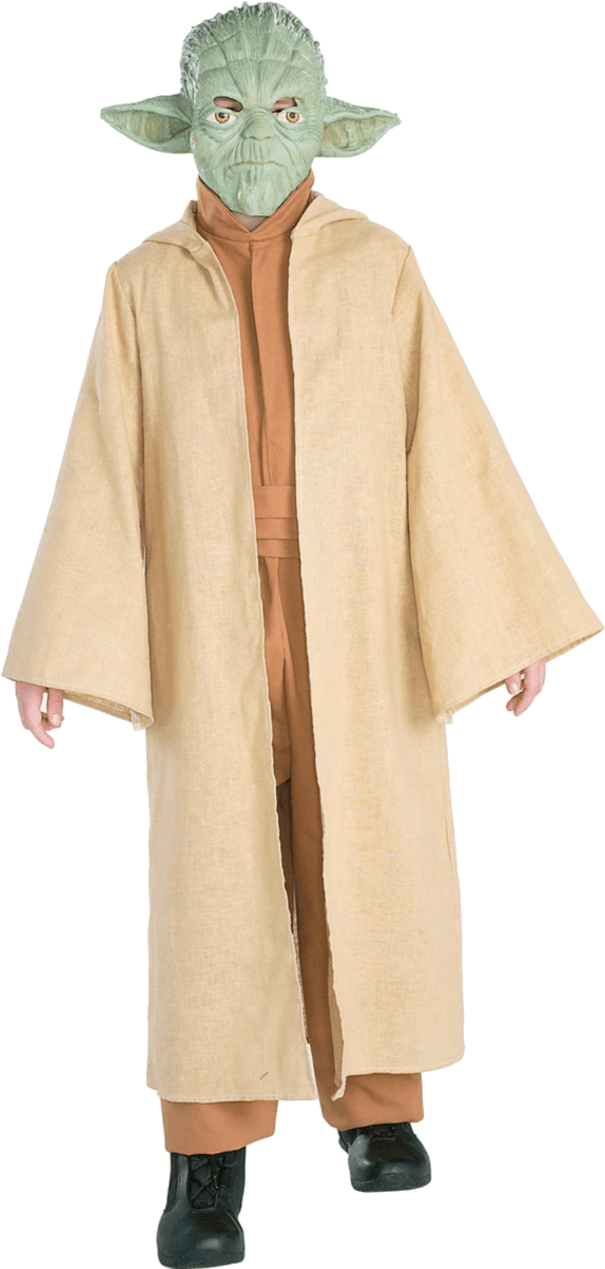 Yoda Costume Person Standing PNG