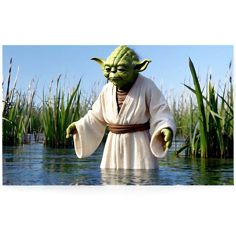 Yoda In Swamp Png Xfb21 PNG