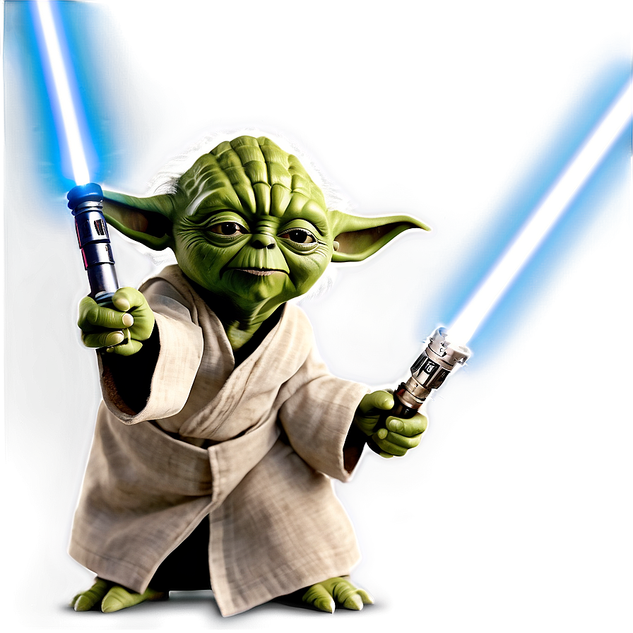 Download Yoda Lightsaber Pose Png 05232024