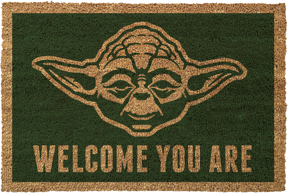 Yoda Welcome Mat Design PNG