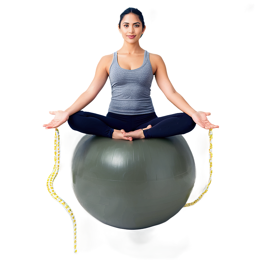 Yoga Ball For Balance Enhancement Png 31 PNG