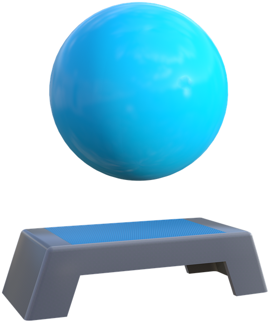 Yoga Balland Step Bench PNG