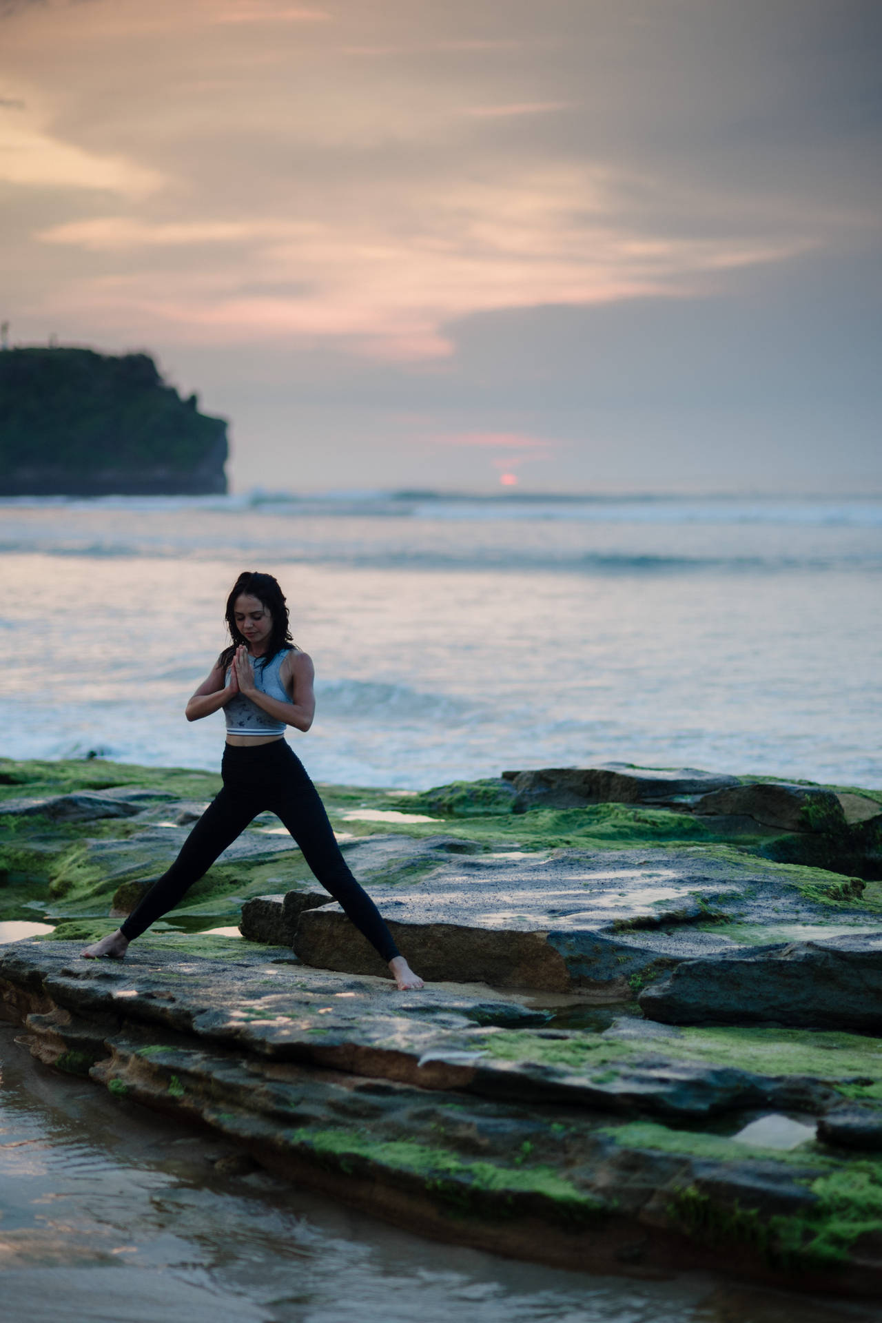 Yogana Praia Para A Saúde Mental Papel de Parede