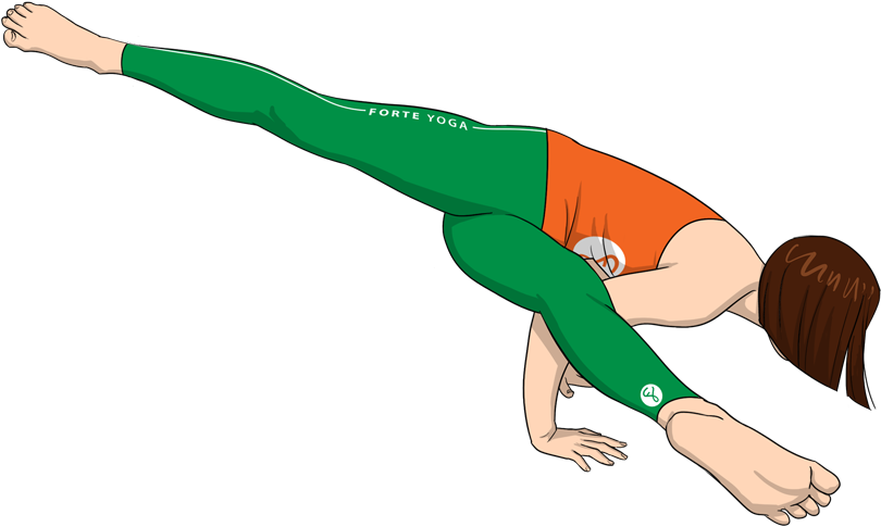 Yoga Practitioner Performing Stretch PNG
