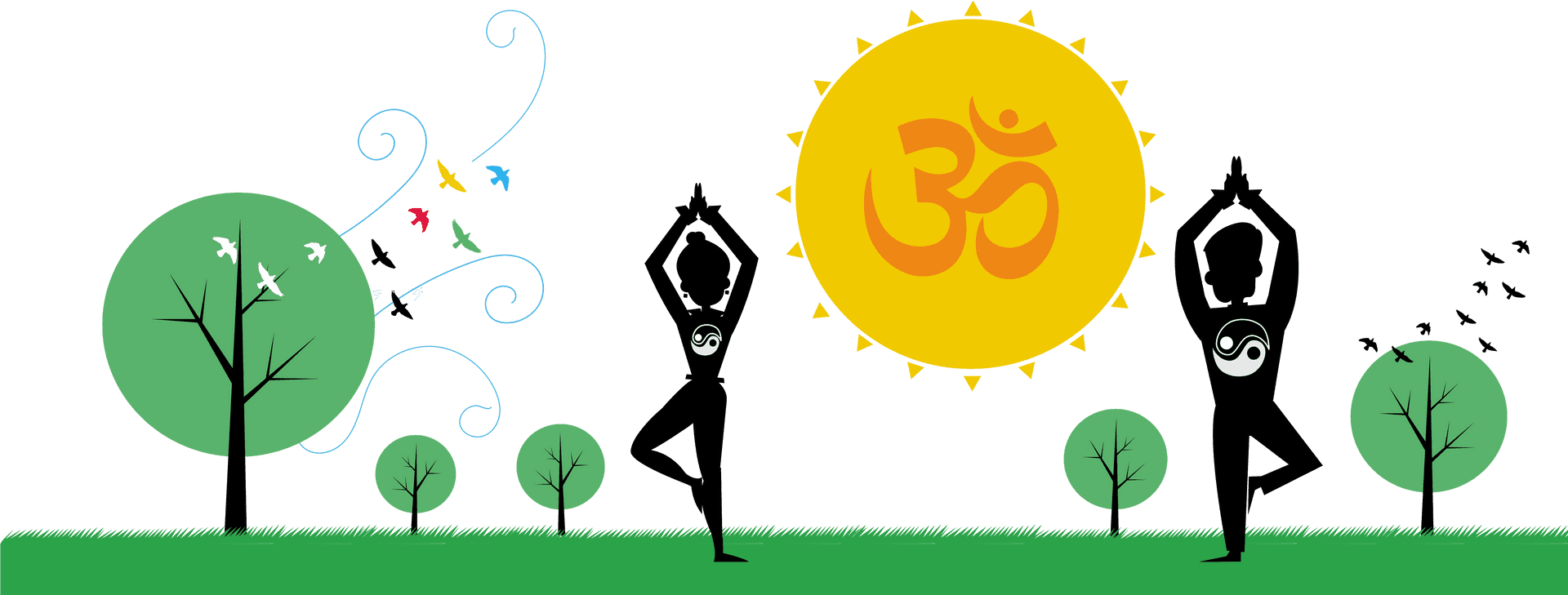 Yoga Tree Pose Vrikshasana Illustration PNG