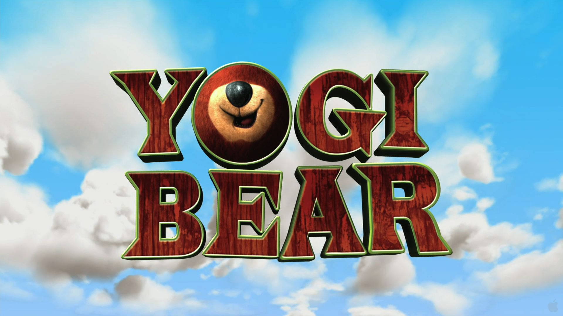 Yogi Bear 3d Title Poster Background