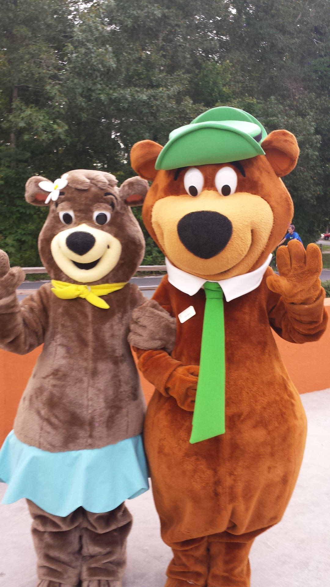 Yogi Bear And Cindy Mascot Background