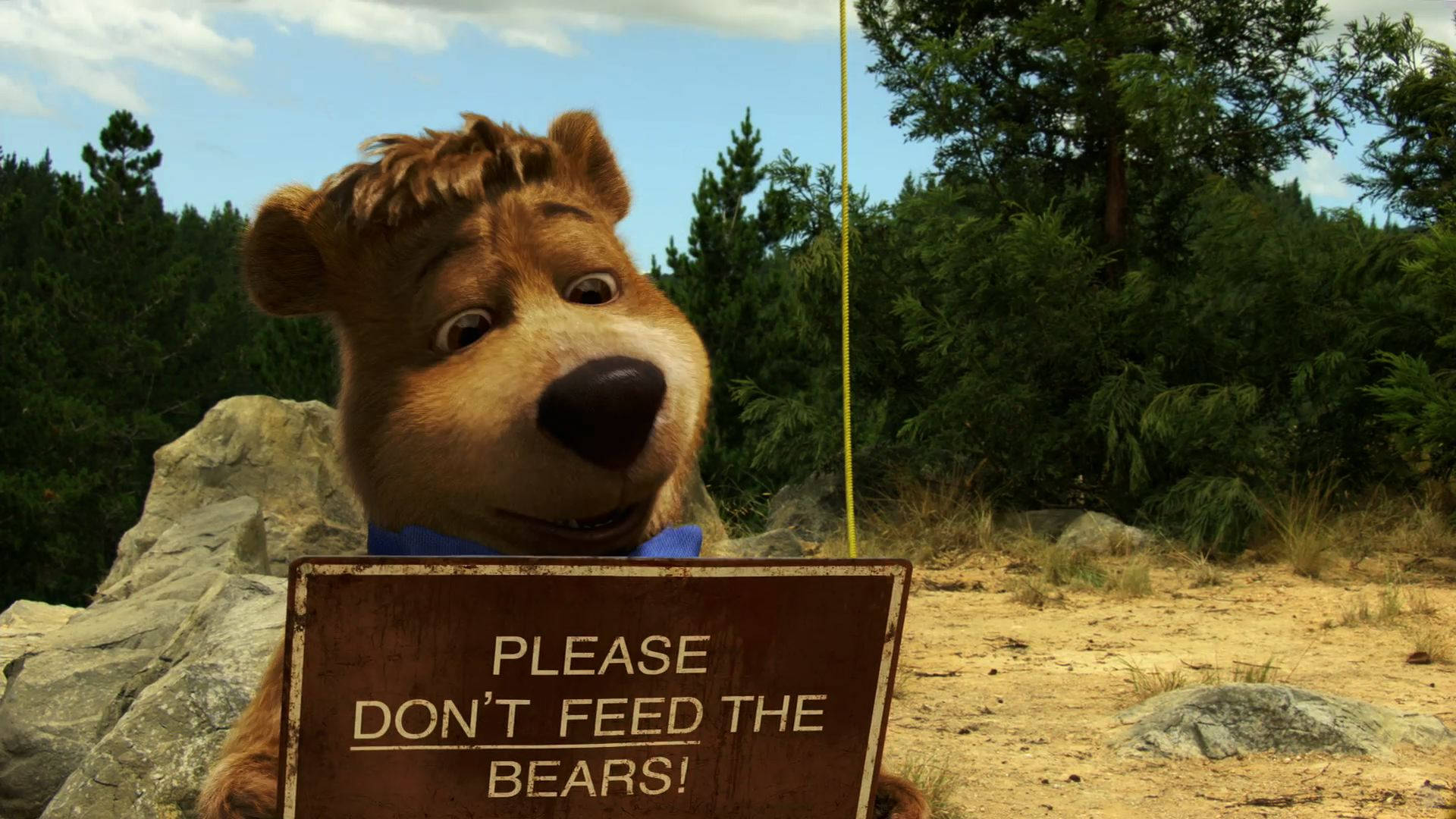 Yogi Bear Boo Bear Sign Picture