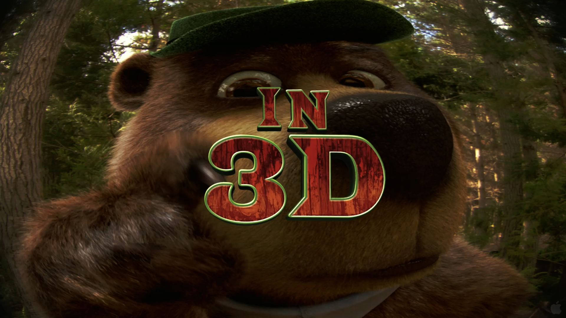 Yogi Bear In 3d Background
