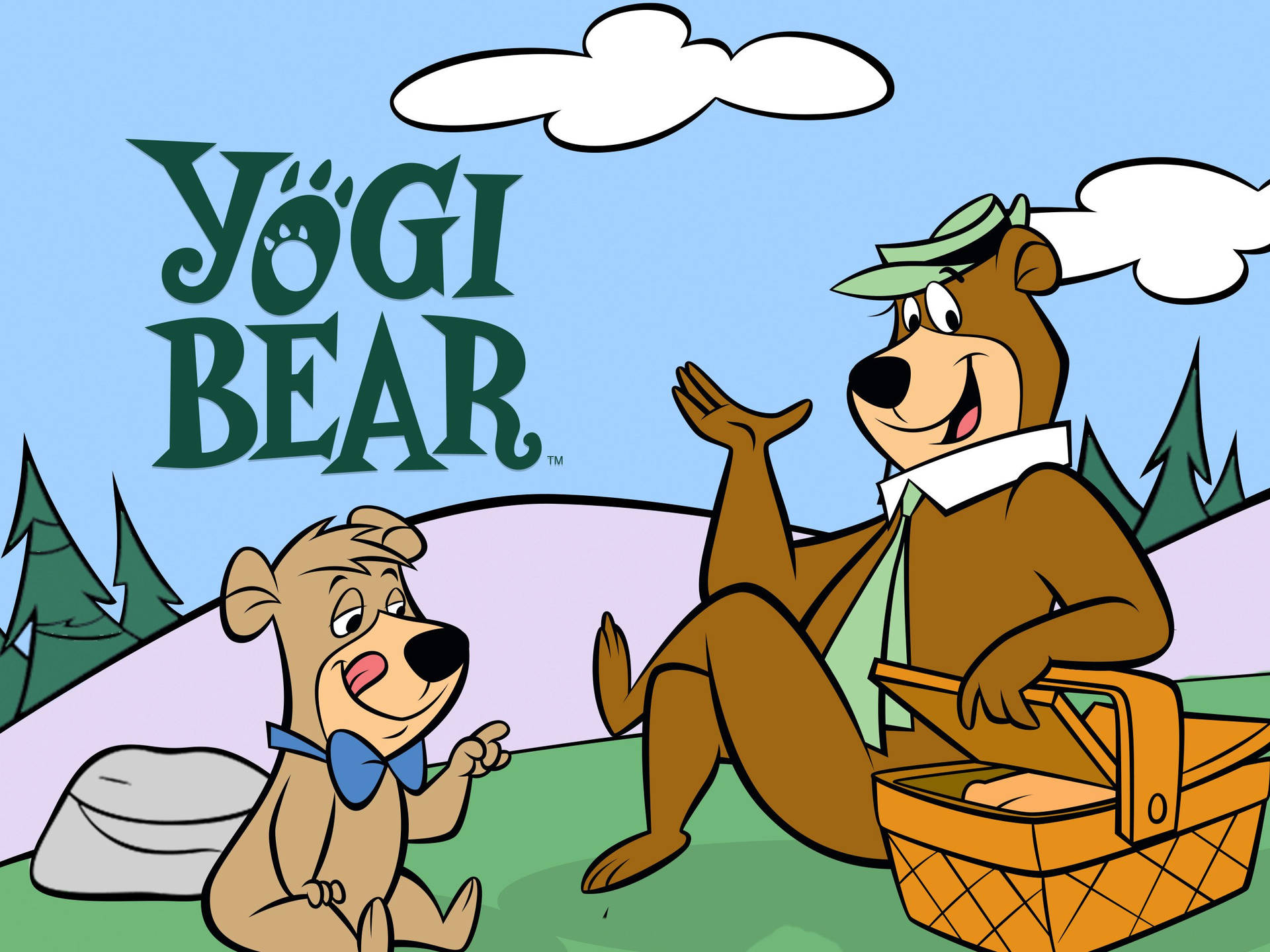 Yogi Bear With Boo Title Background
