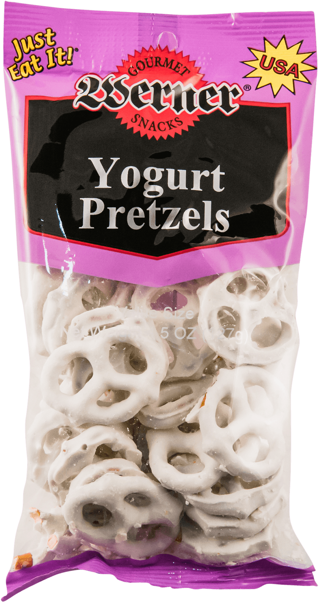 Yogurt Coated Pretzel Snacks Package PNG