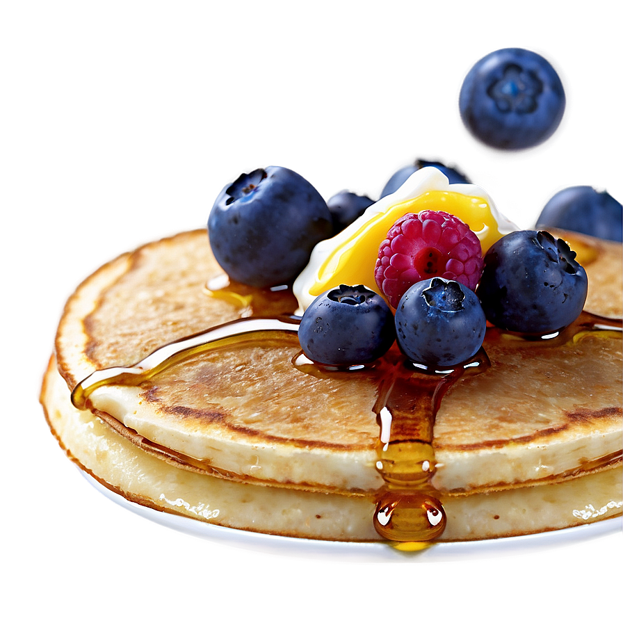 Yogurt Topped Pancake Png 05242024 PNG